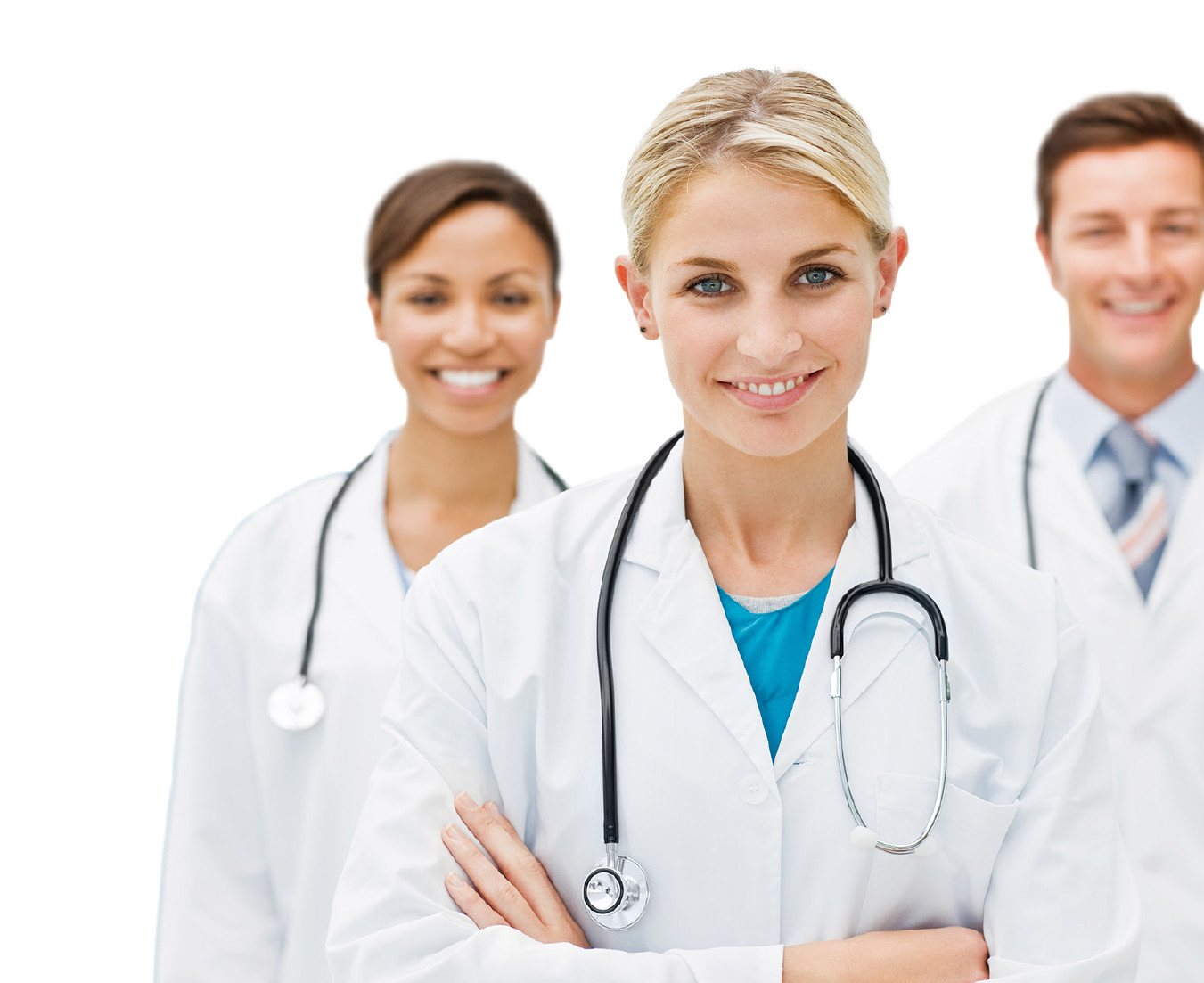 Smiling Medical Professionals who are happy to recommend our product